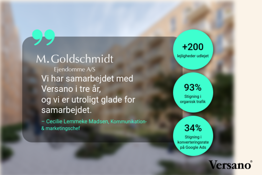 Omnichannel setup for M. Goldschmidt Ejendomme
