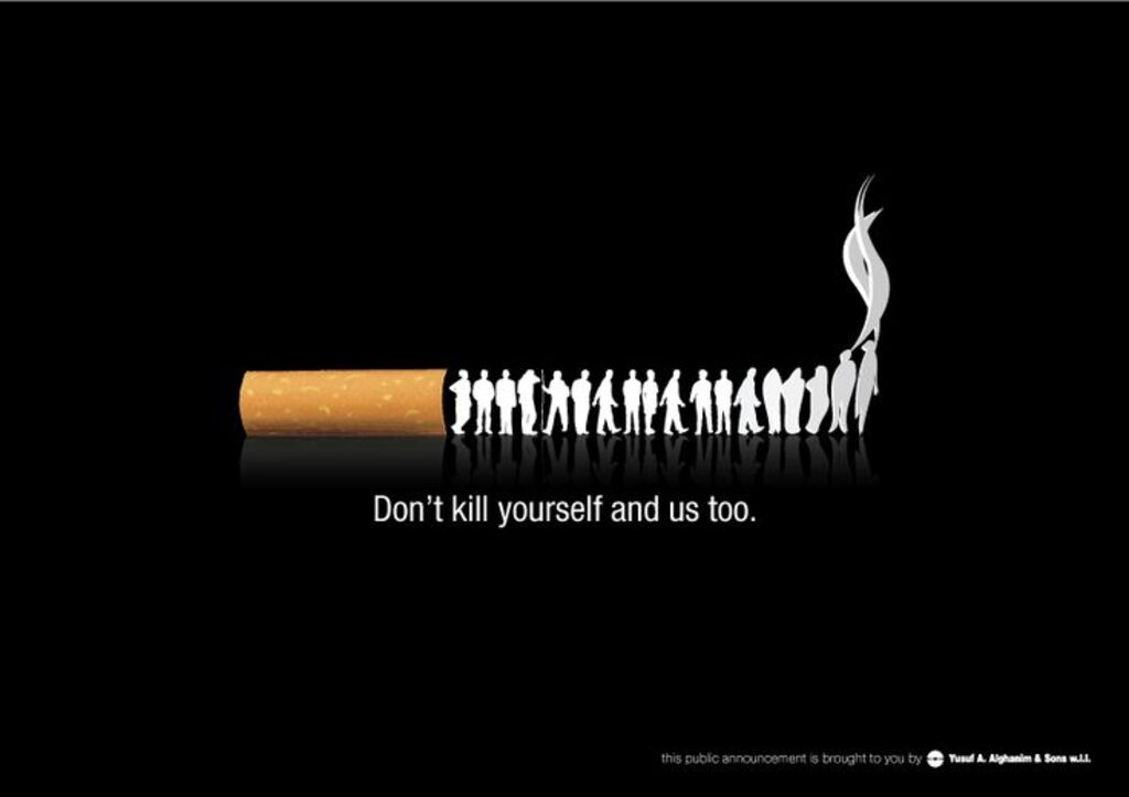 Anti smoking (rygestop) reklamer